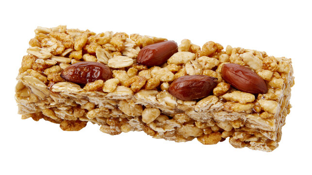 Granola bar with almonds and oats
