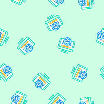 software maintenance vector seamless pattern software maintenance sign illustration
