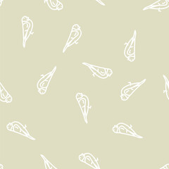 Naklejka premium bullfinch bird line seamless pattern bullfinch bird thin line illustration
