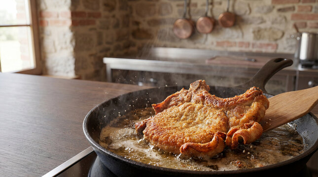 Searing Pork Chop in a Pan