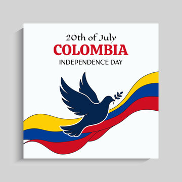 Colombia Independence Day Social Media Instagram Post Banner