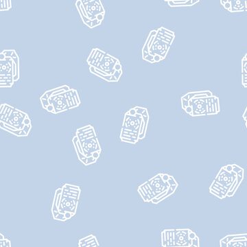 flashbang grenade line seamless pattern flashbang grenade thin line illustration