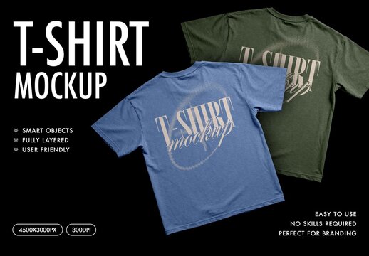 T-Shirt Mockup For Apparel And Branding Design