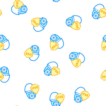 dust and moisture protection standard camera ip68 vector seamless pattern dust and moisture protection standard camera ip68 sign illustration