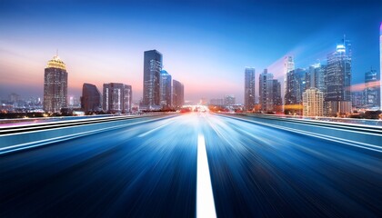 Fototapeta premium blurred cityscape motion trails