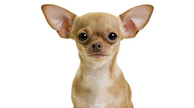 Chihuahua dog with large ears and big eyes looking forward