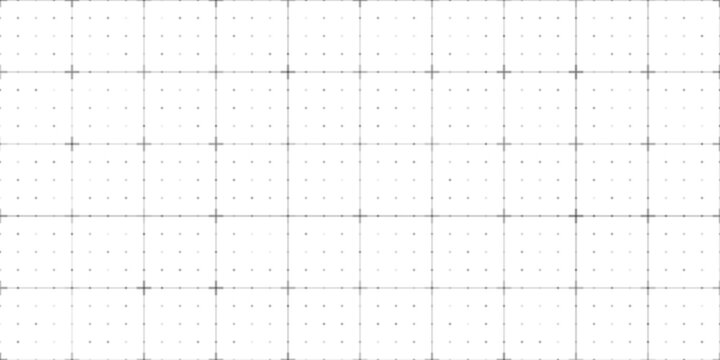 Digital tech HUD grid background. Ui user interface with black lines form square pattern on white. Futuristic digital wireframe grid for virtual reality screen designs. Abstract vector illustration.