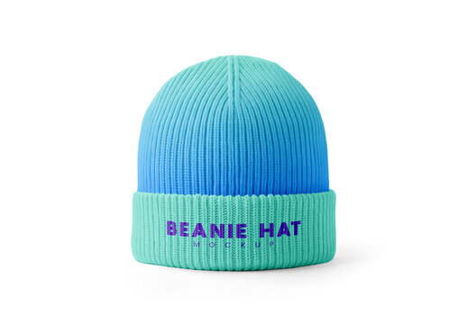 Bennie Hat Mockup for Product Launch and Marketing Presentation
