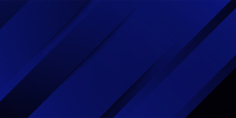 Obraz premium Abstract background with dark blue diagonal tech lines and futuristic gradient.