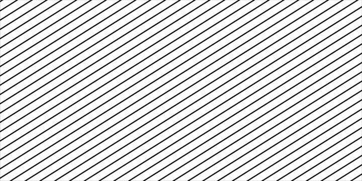 Thin slash line seamless pattern. Repeated fine diagonal lines background. Pinstripe wallpaper. Black and white tilted slanted strip backdrop.Eps10