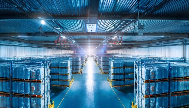 cold chain logistics warehouse with smart temperature control for frozen storage maintaining cold conditions in logistic operations