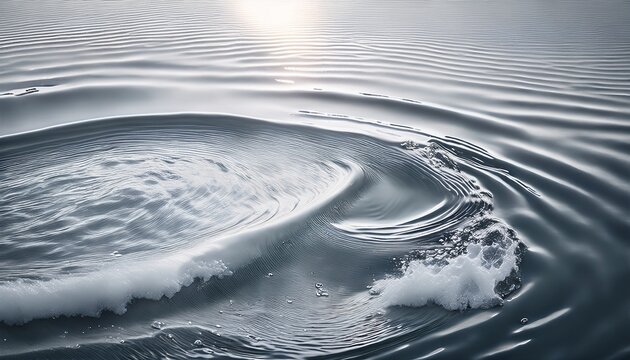 closeup of desaturated transparent clear calm water surface texture with splashes and bubbles trendy abstract nature background white grey water waves in sunlight