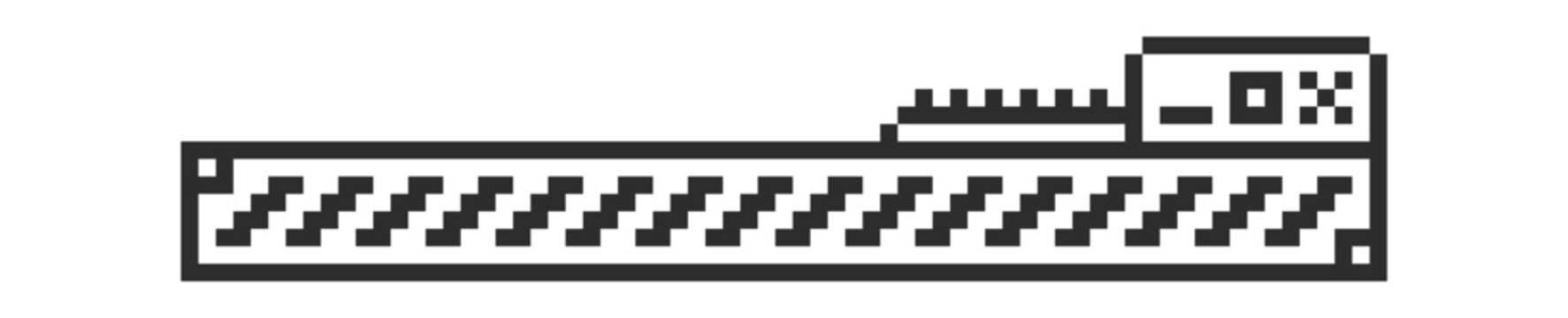 Progress Bar Loading Pixel Interface UI