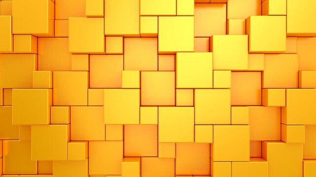 Background of Cubes. Abstract motion, loop, two color, 3d rendering, 4k resolution
