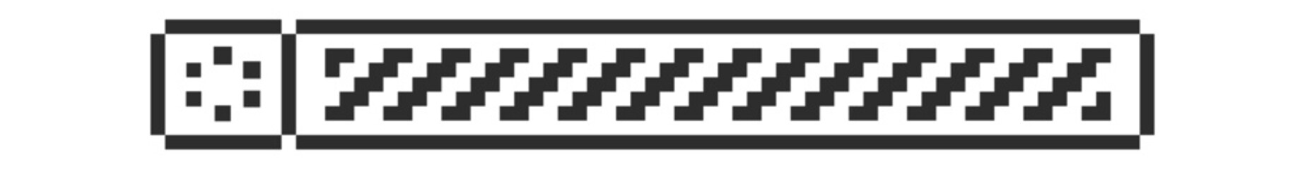 Fototapeta premium Loading Bar Progress Pixel Retro UI
