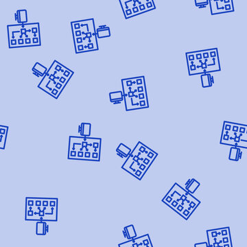 serverless architecture software line seamless pattern serverless architecture software thin line illustration