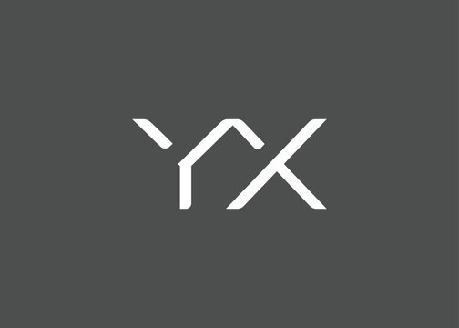 YX creative modern lettermark logo for modern branding and corporate identity design