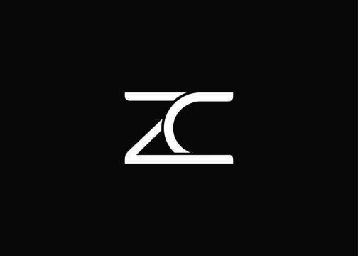 ZC creative modern lettermark logo for modern branding and corporate identity design
