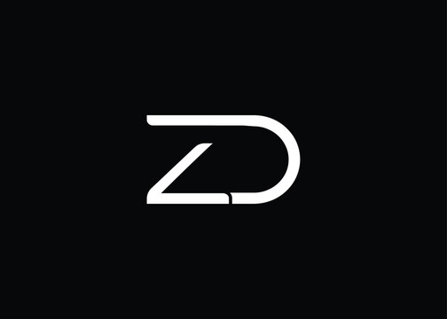 ZD creative modern lettermark logo for modern branding and corporate identity design