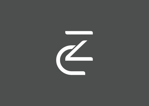 CZ creative modern lettermark logo for modern branding and corporate identity design