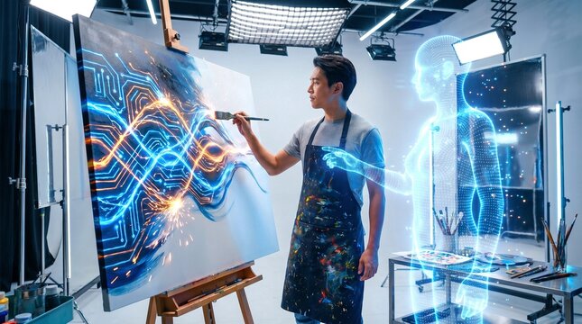 AI-Assisted Art: Digital Muse
