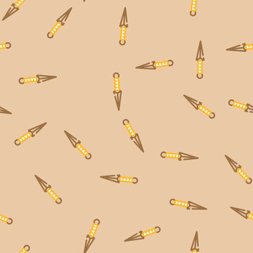 kunai weapon military vector seamless pattern kunai weapon military sign illustration
