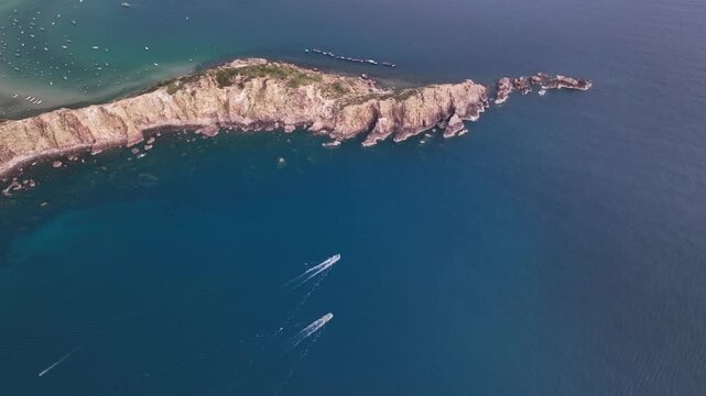 Aerial view of Eo Gio headland, Quy Nhon, Binh Dinh, Vietnam