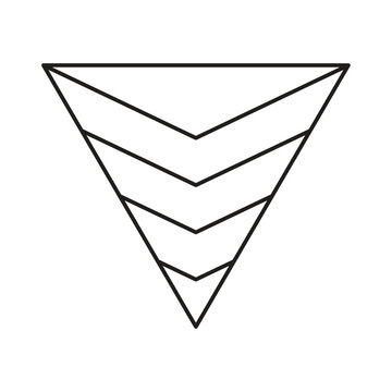Inverted Pyramid Infographic Vector Design