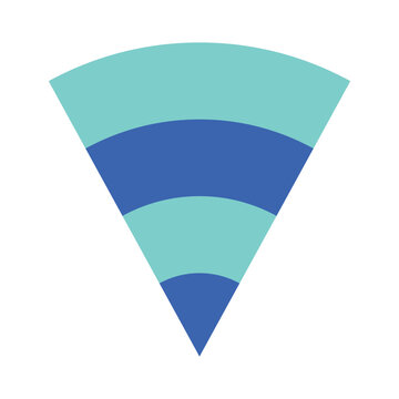 Inverted Pyramid Infographic Vector Design