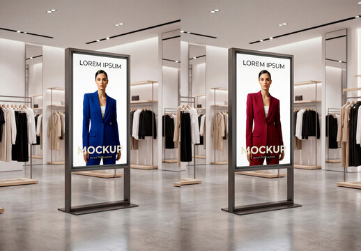 Clothing Store Display Mockup