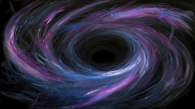 Swirling galaxy vortex rotating full screen background cosmic dark space backdrop hand drawn digital seamless loop stop motion animation