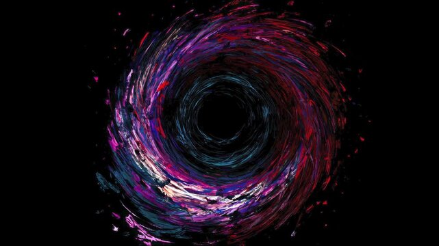 Colorful vortex swirling full screen background seamless loop hand drawn digital animation backdrop texture wallpaper overlay