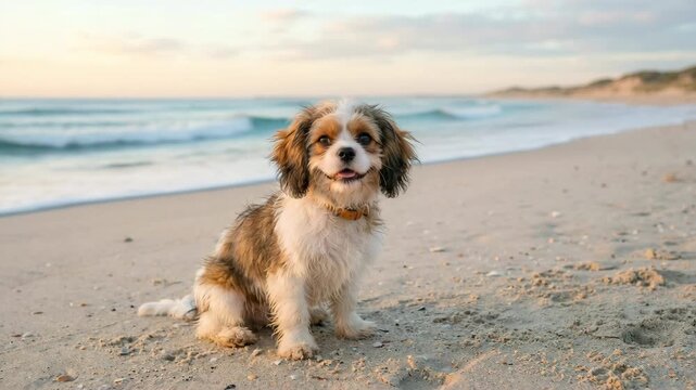 cava tzu at the beach close up at morning light in cornwall england