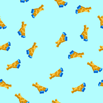 walking crutches fracture injury isometric seamless pattern. walking crutches fracture injury sign illustration