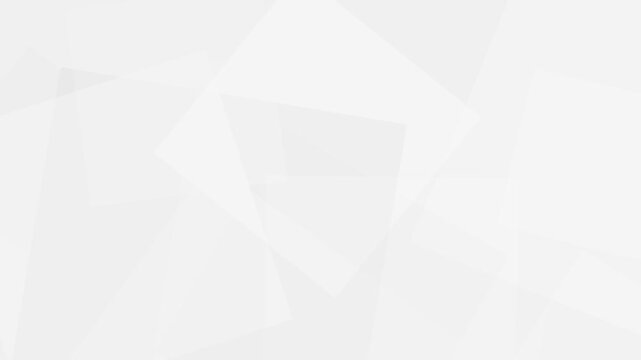 White and grey abstract geometric background with overlapping transparent rectangles for professional corporate presentation templates