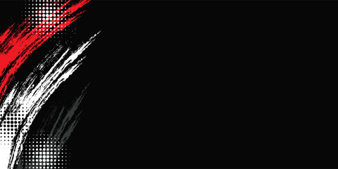 Gaming esport background striking stripes electric banner vector illustration design red black grunge brush wing comic pattern modern abstract concept livery stripes decal paint splash splatter.eps 10 © Ahlakul Karimah