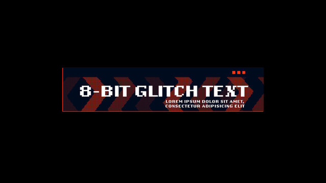 8 Bit Glitch Text