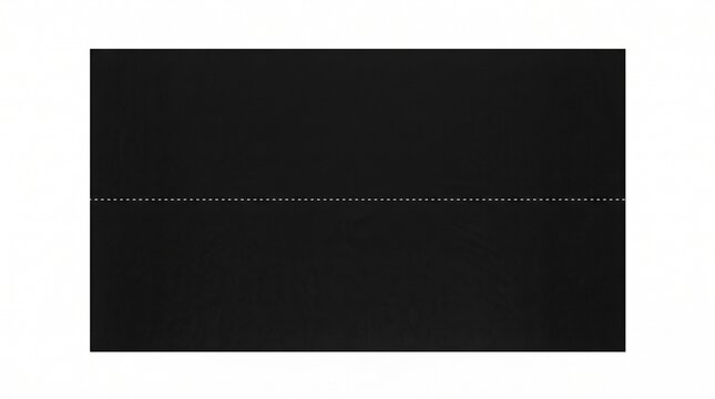 Black rectangular background with a horizontal dashed line in the center