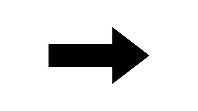 Right arrow sliding continuously toward the right