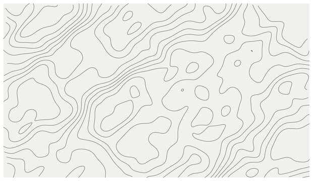 Abstract contour line art of human face