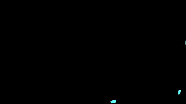 Glowing Automation Text on Dark Background with Digital Circuit Style