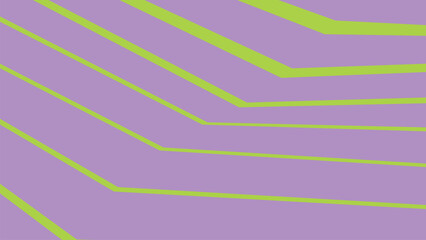 Abstract background with a pattern of diagonal lime green lines on a soft purple field, creating a striking and modern visual. © MD