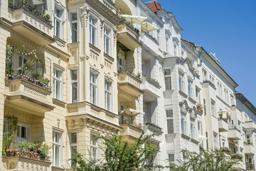 Altbauten, Friedbergstraße, Charlottenburg, Charlottenburg-Wilmersdorf, Berlin, Deutschland © Frank