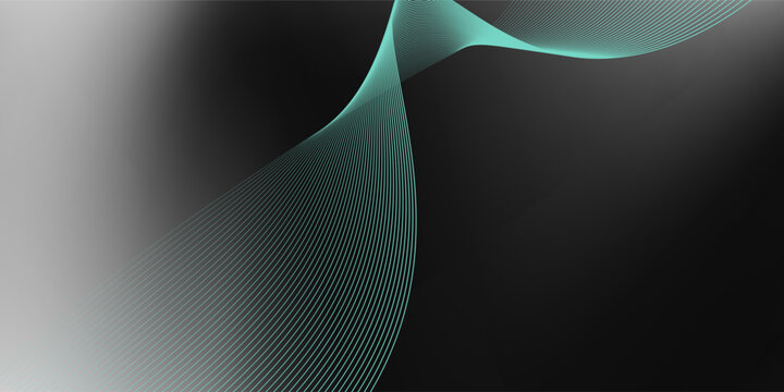 Lime Green art Wavy Lines on Dark futuristic Backdrop%3A vector A Serene and Dynamic elegant