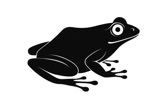 frog on white background