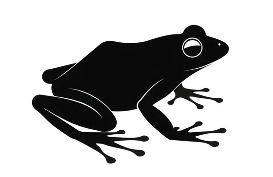 frog on white background