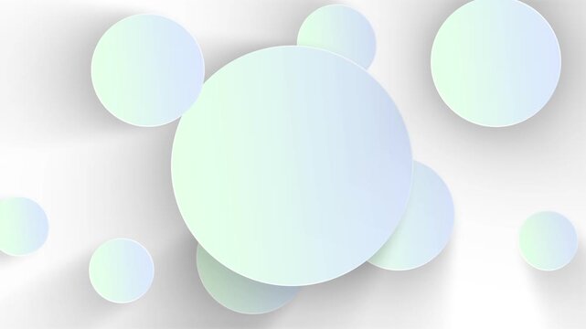 Neomorphic 3D Spheres Soft Pastel Motion Background Loop