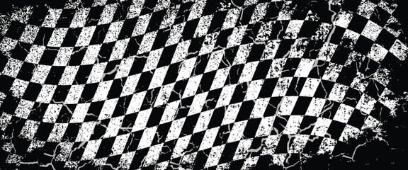 Racing abstract background. It contains elements of the checkered flag, suitable for design of the categories of speed, rally, sports © selaras