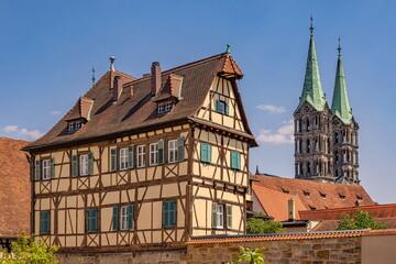Fototapeta premium Bamberg - Von der Karolinenstraße zum Dom