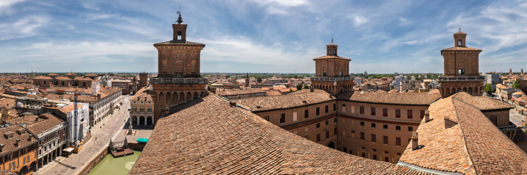 The Castello of the historic city of Ferrara